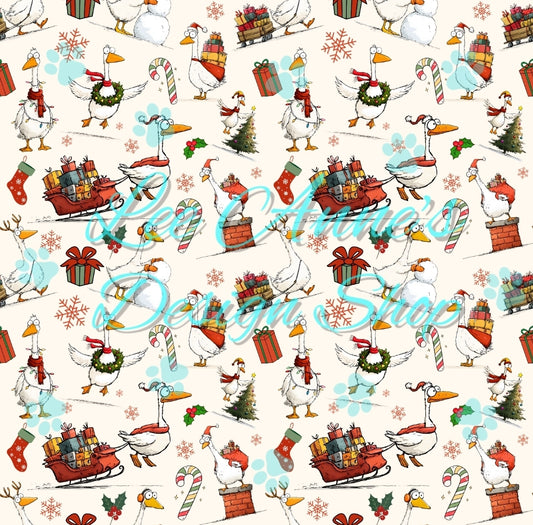 Christmas Goose Seamless