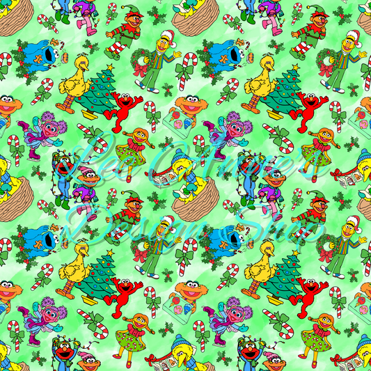 Christmas Puppets Seamless