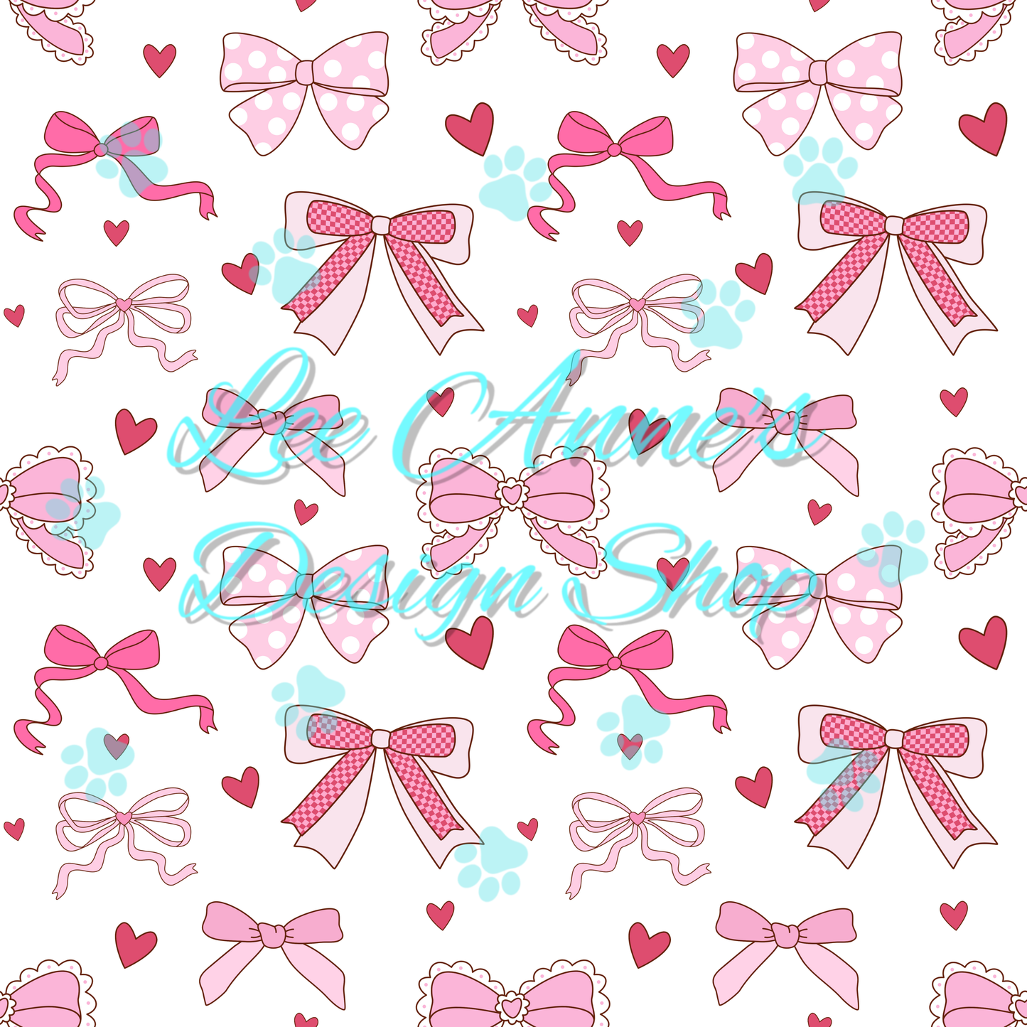 Valentines Bows Seamless