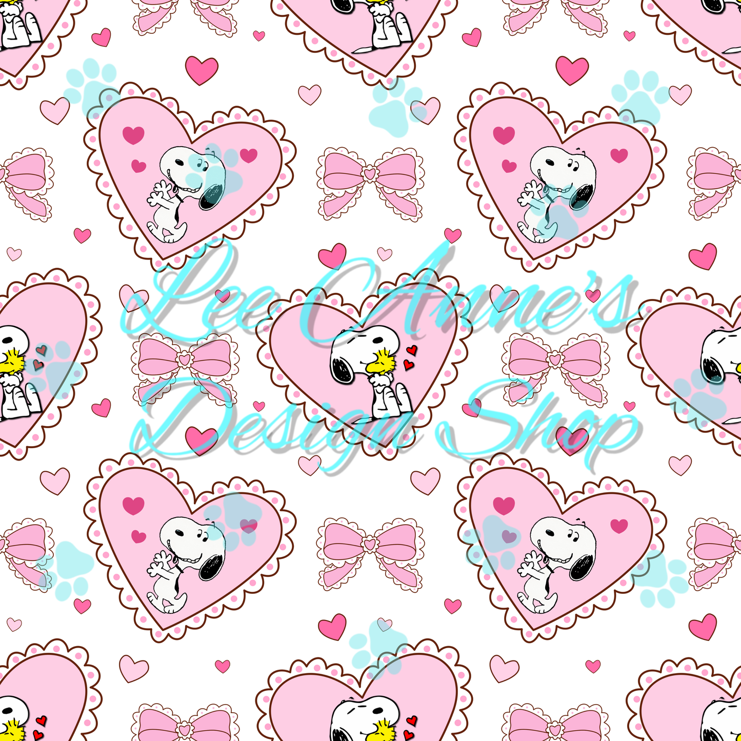 Snoopy Valentines Seamless