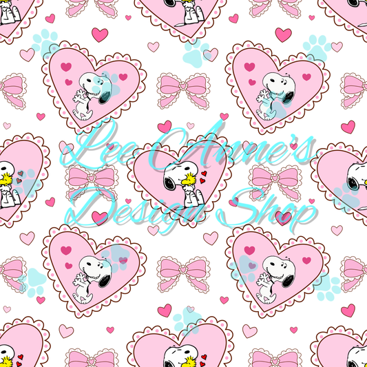 Snoopy Valentines Seamless