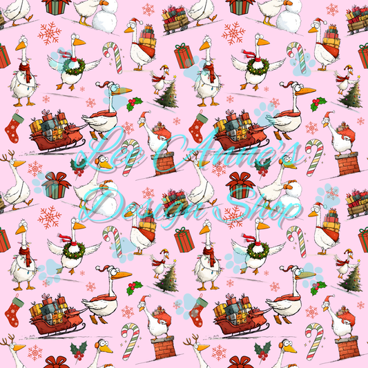 Christmas Goose Seamless
