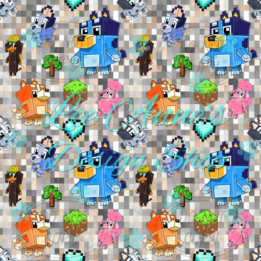 Heeler Gamer Mashup Seamless