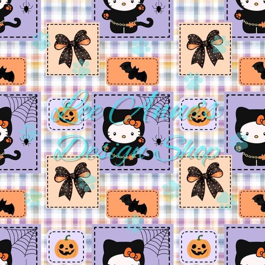 Halloween Kitty Seamless