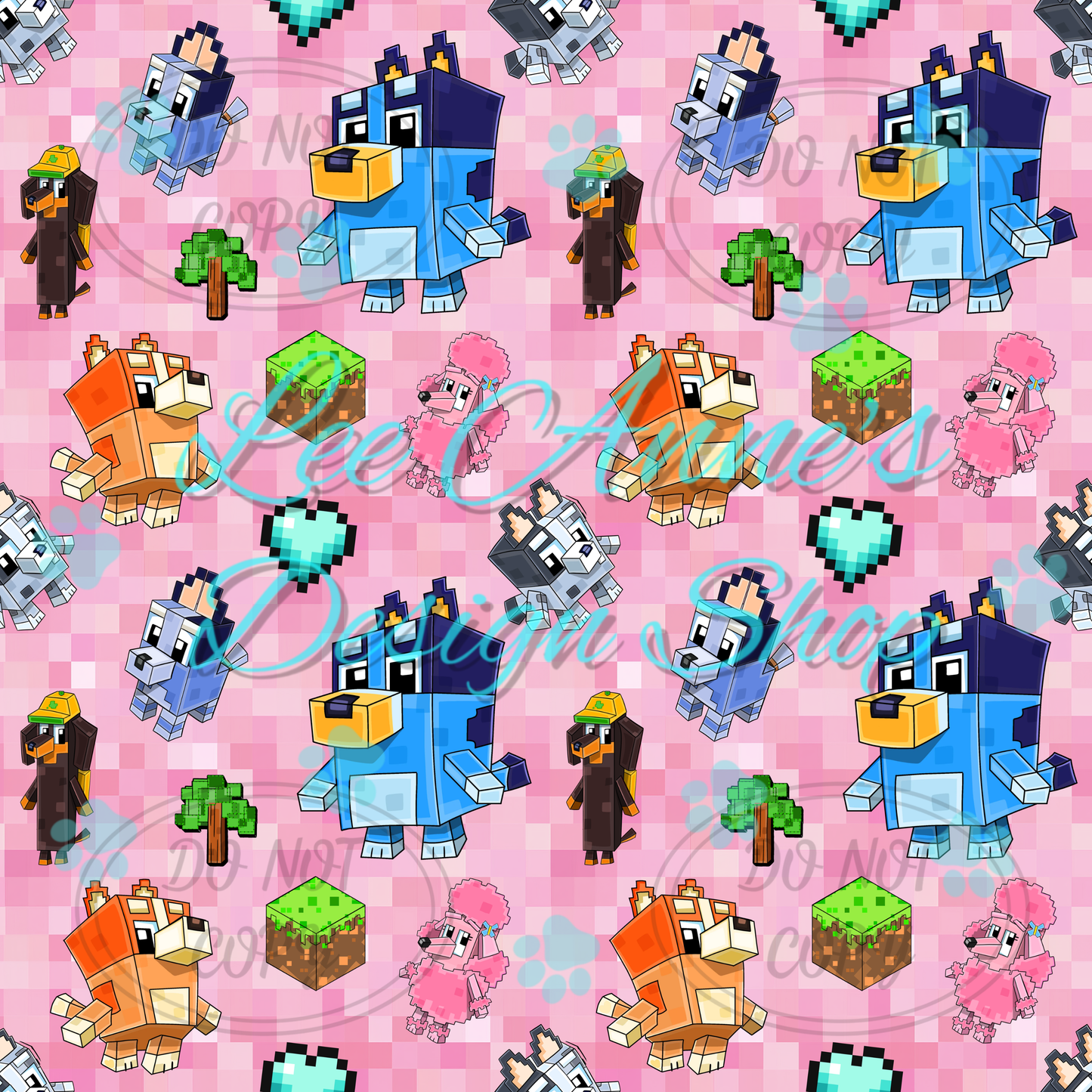 Heeler Gamer Mashup Seamless