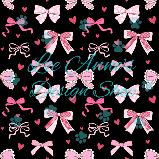 Valentines Bows Seamless