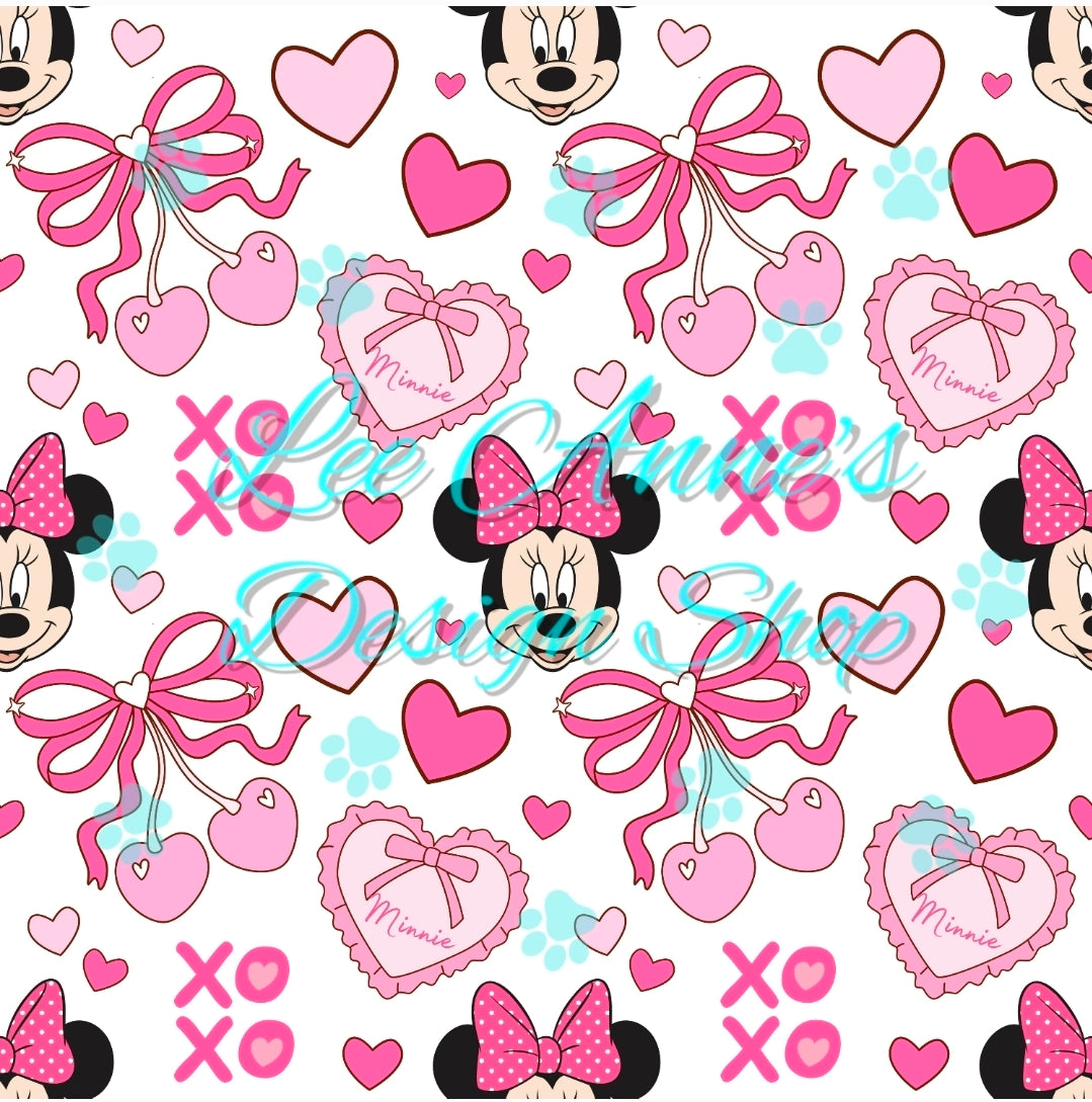 Mouse Valentines Seamless