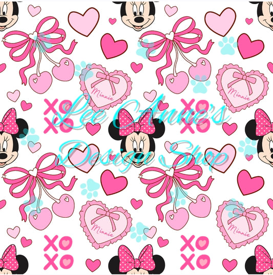 Mouse Valentines Seamless