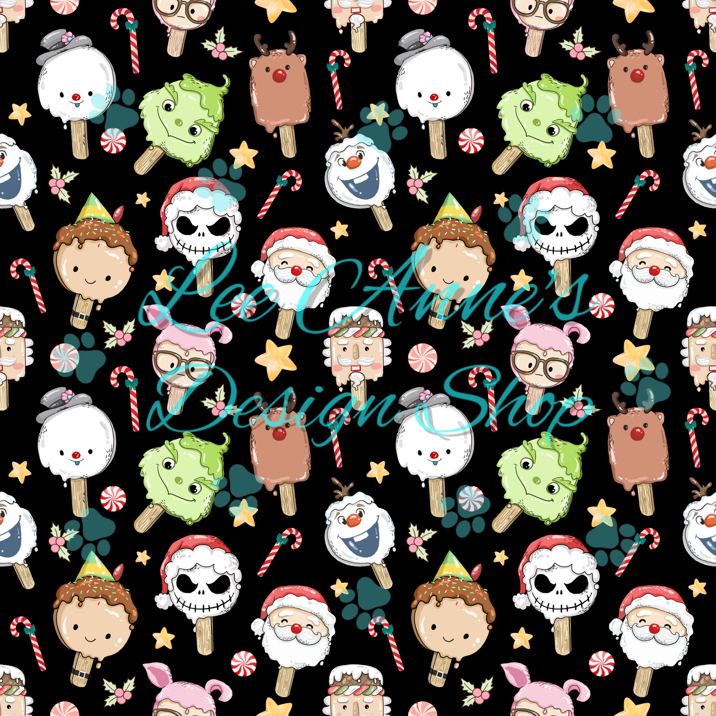 Christmas Ice cream Seamless