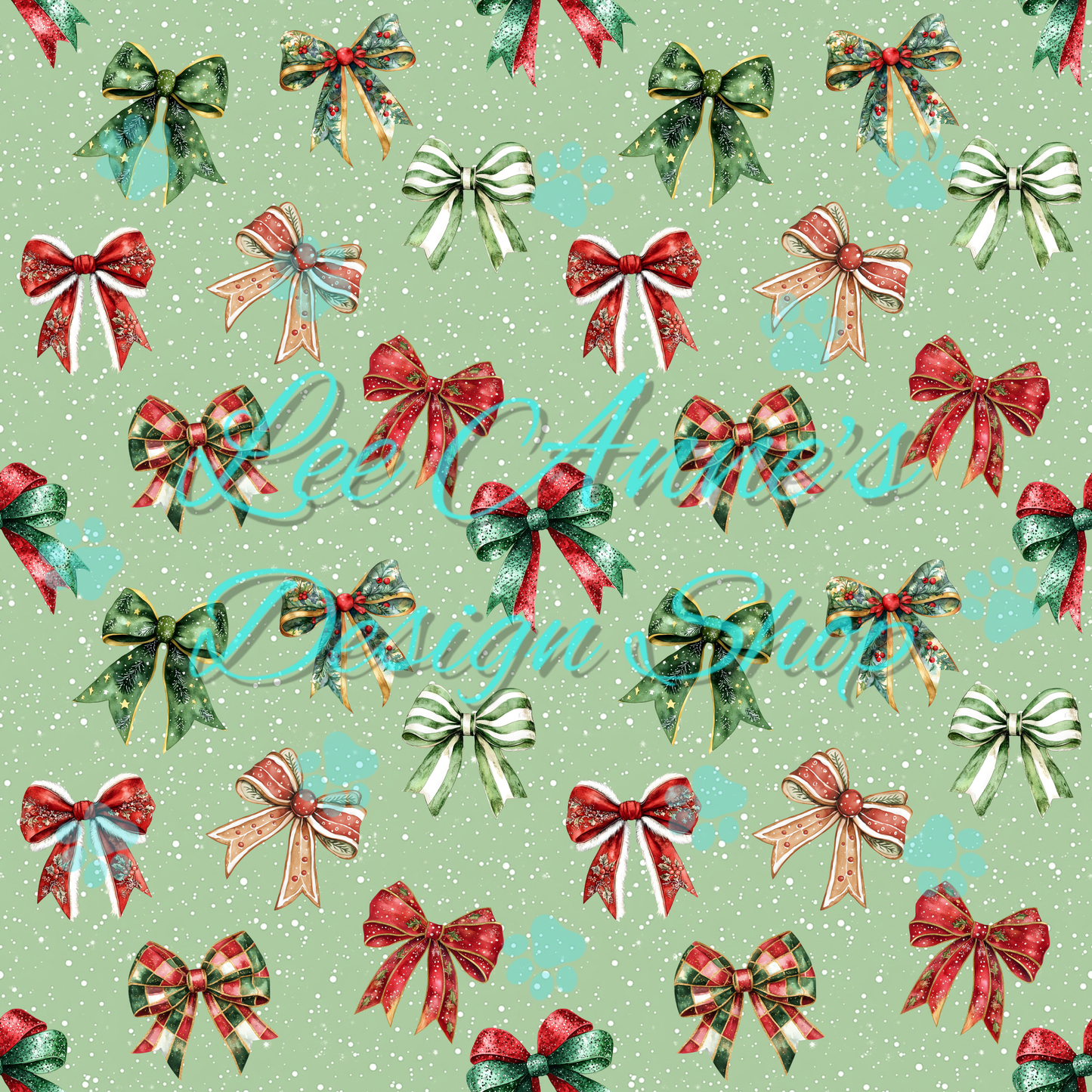 Christmas bow Seamless