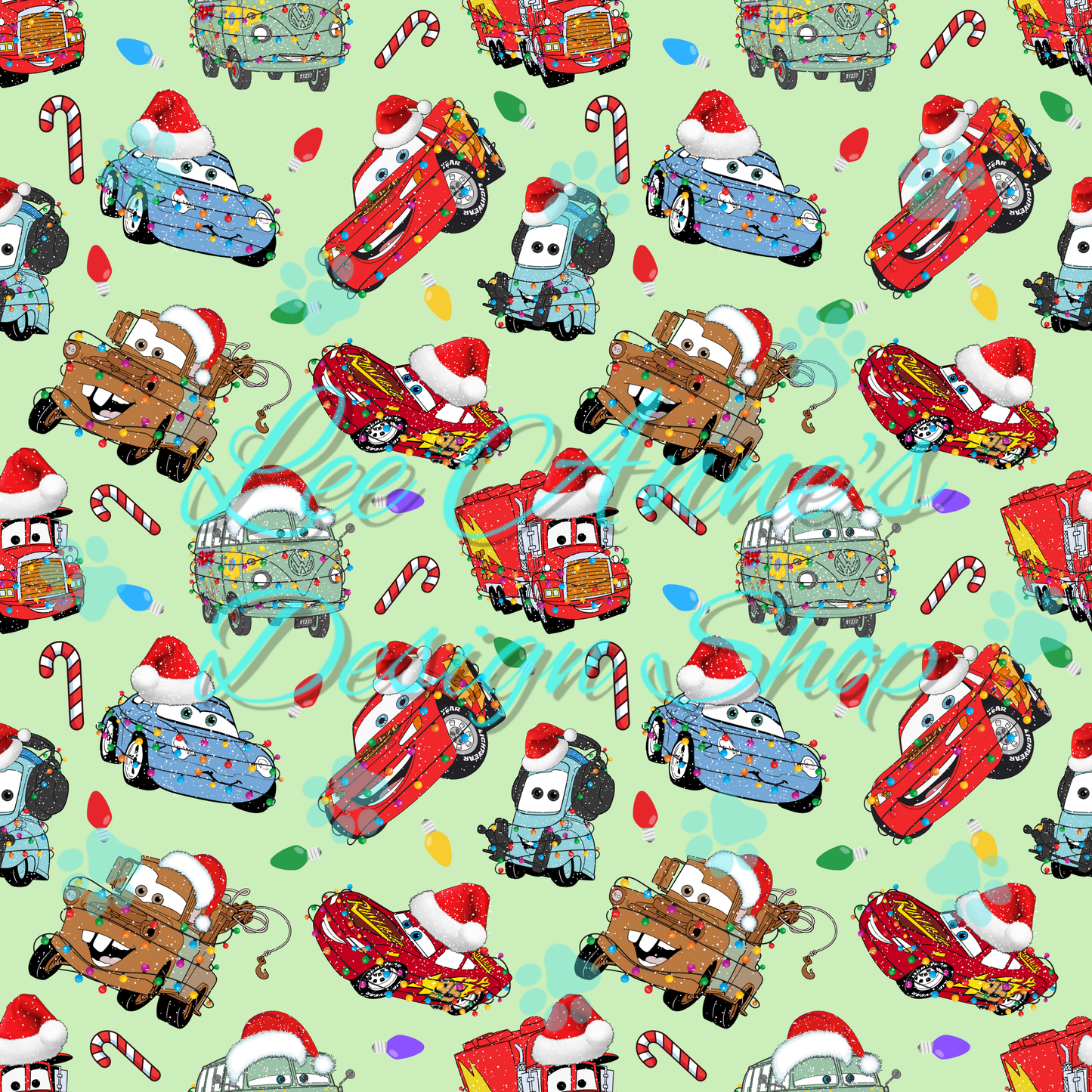 Cars Christmas Seamless