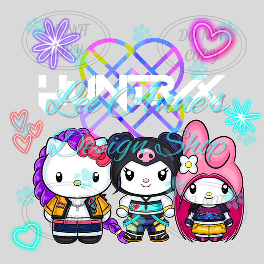 Kitty Demon Hunter Mashup  Sublimation