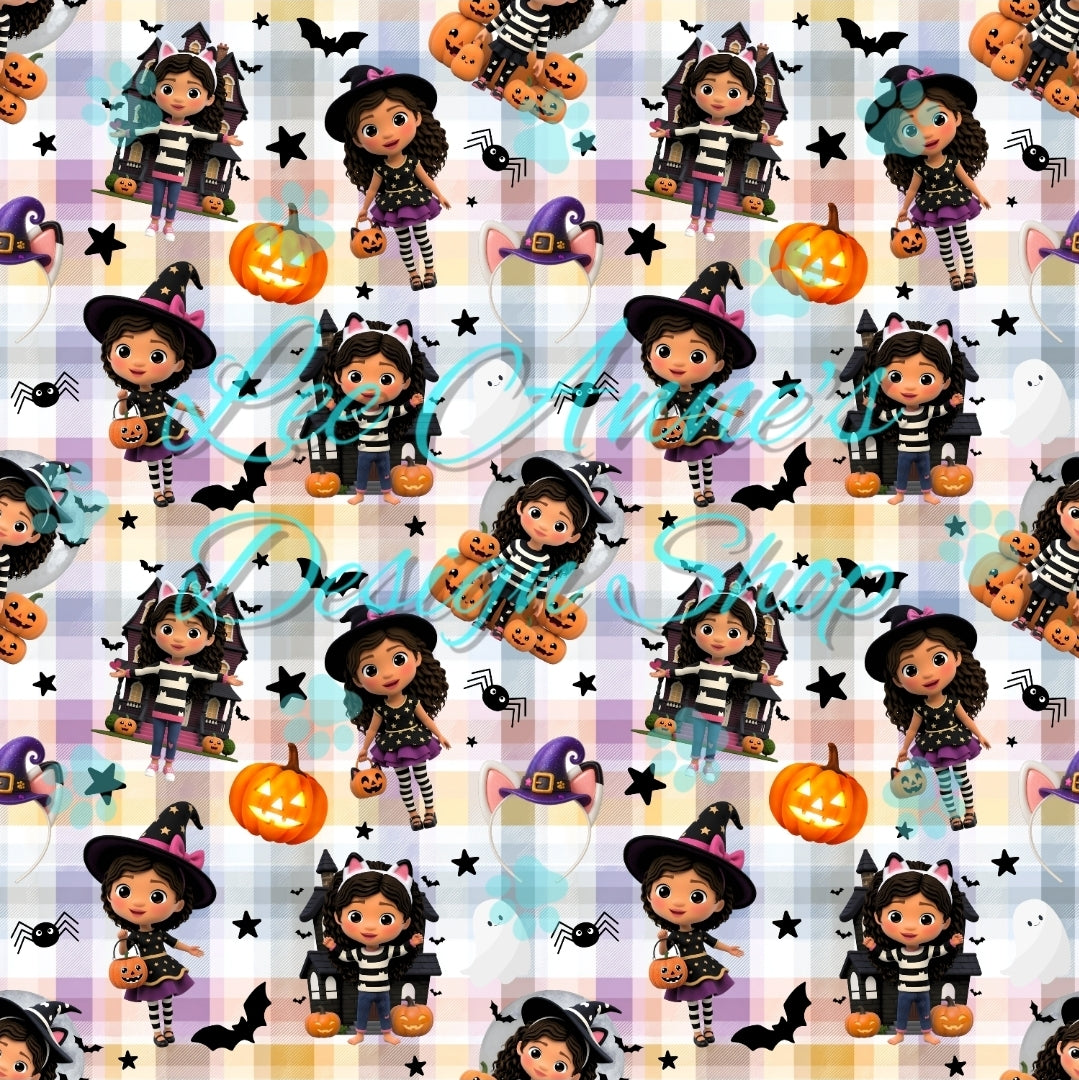 Dollhouse Halloween Seamless