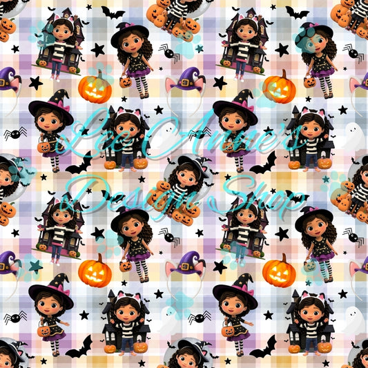 Dollhouse Halloween Seamless