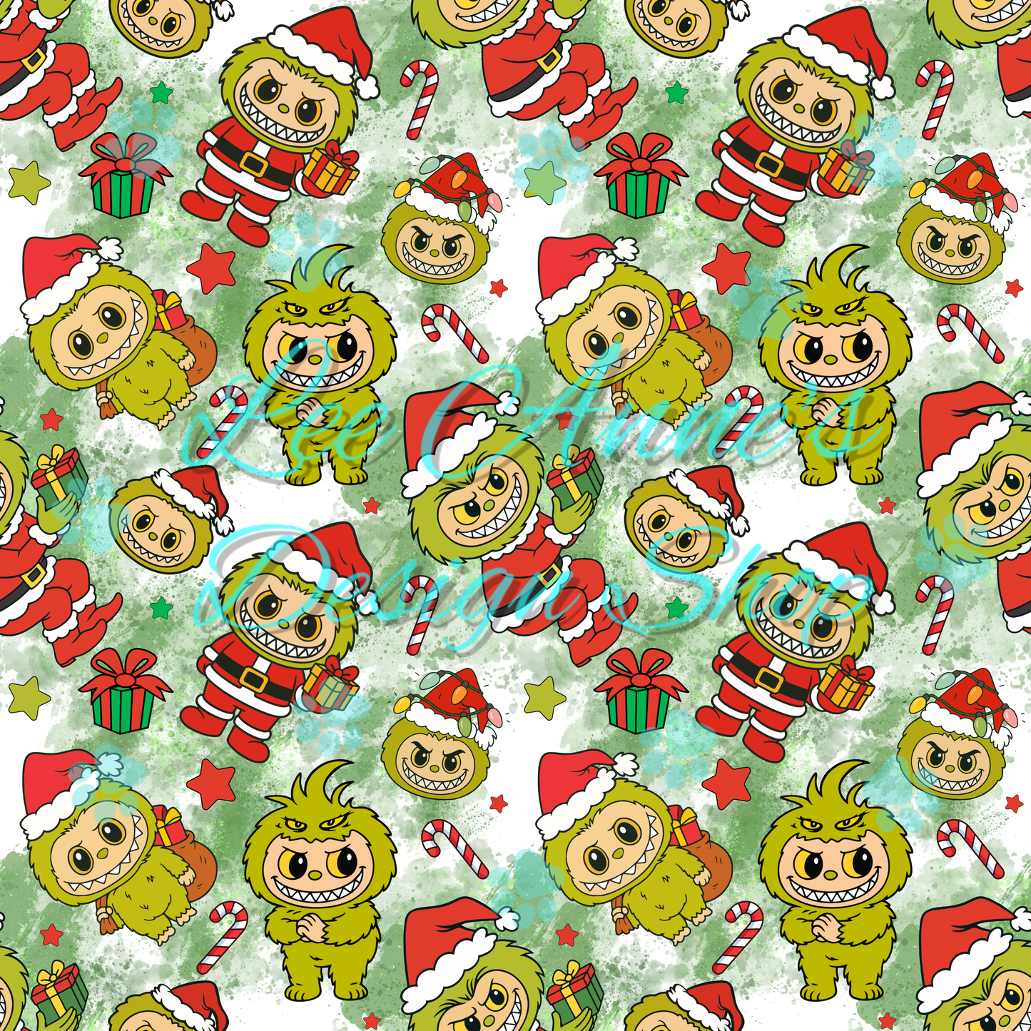 Christmas Monster Seamless