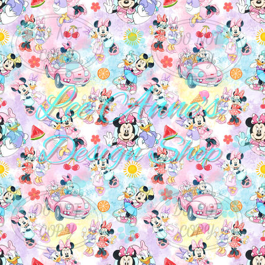 Mouse Summer Seamless