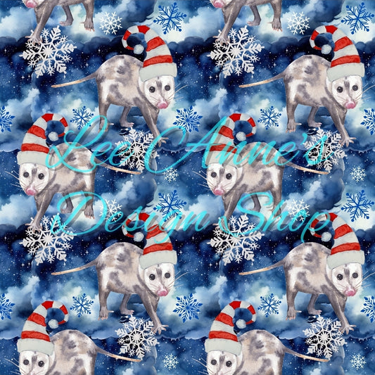 Christmas Possum Seamless