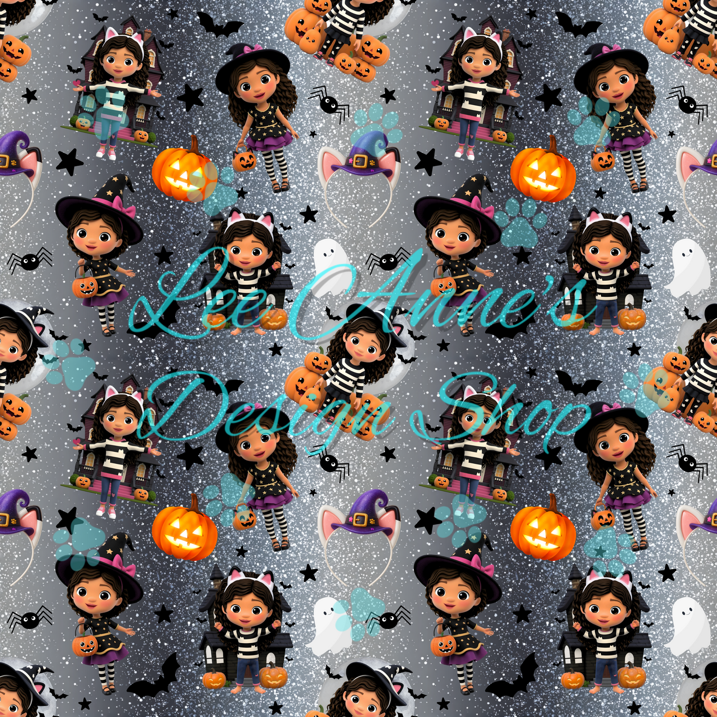 Dollhouse Halloween Seamless