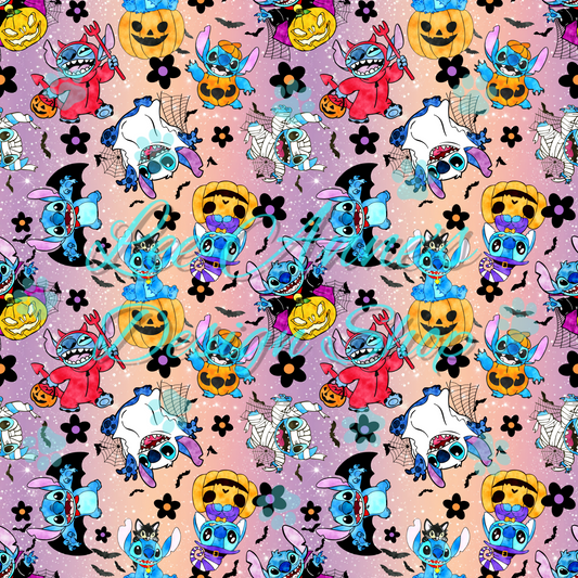 Stitch Halloween Seamless