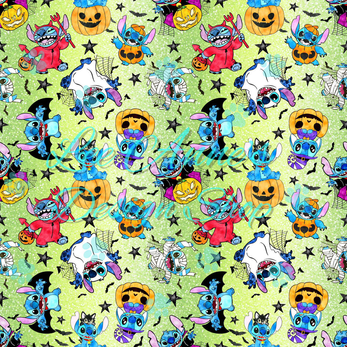 Stitch Halloween Seamless