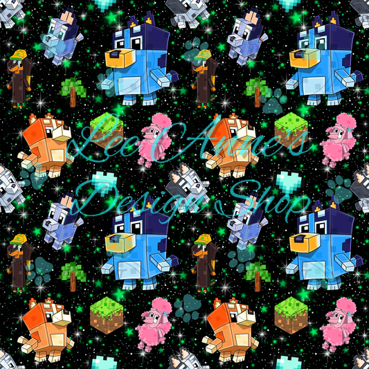 Heeler Gamer Mashup Seamless