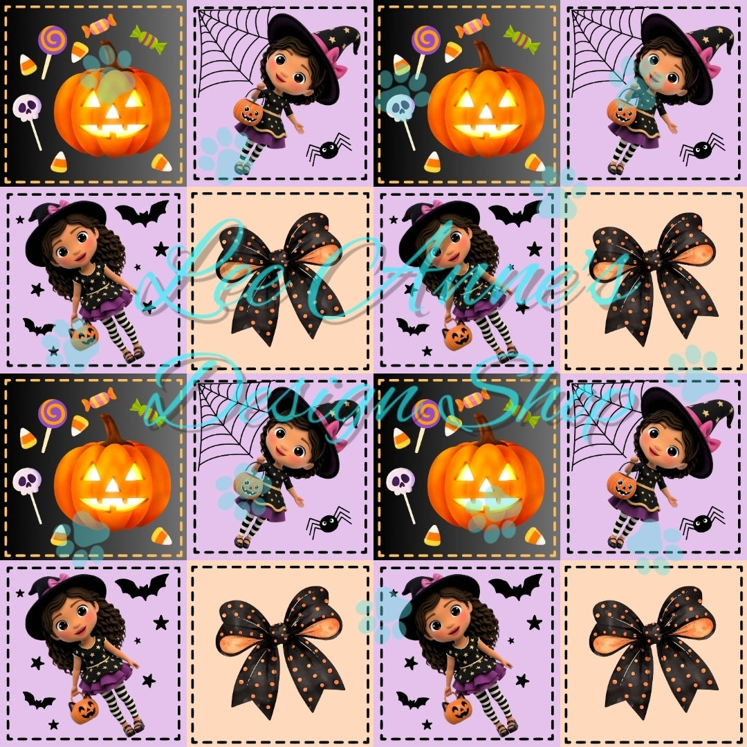 Dollhouse Halloween Seamless