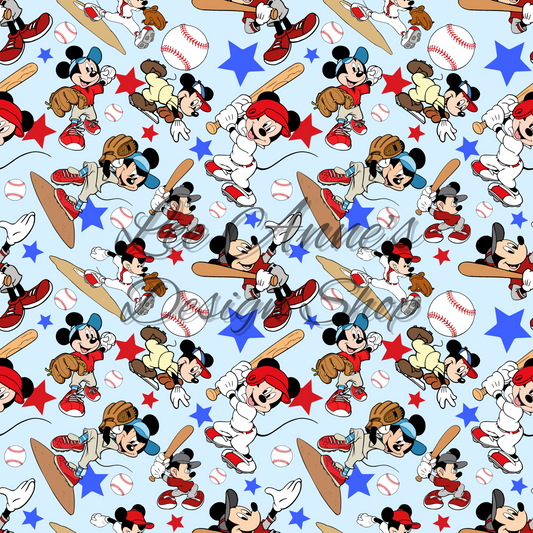 Mouse Baseball Seamless