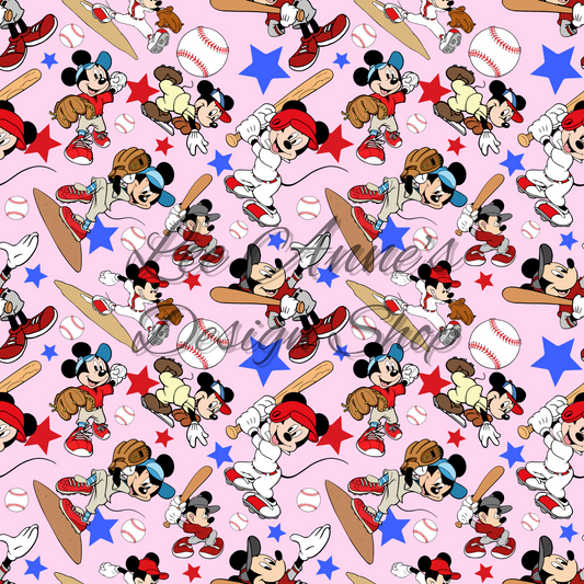 Mouse Baseball Seamless