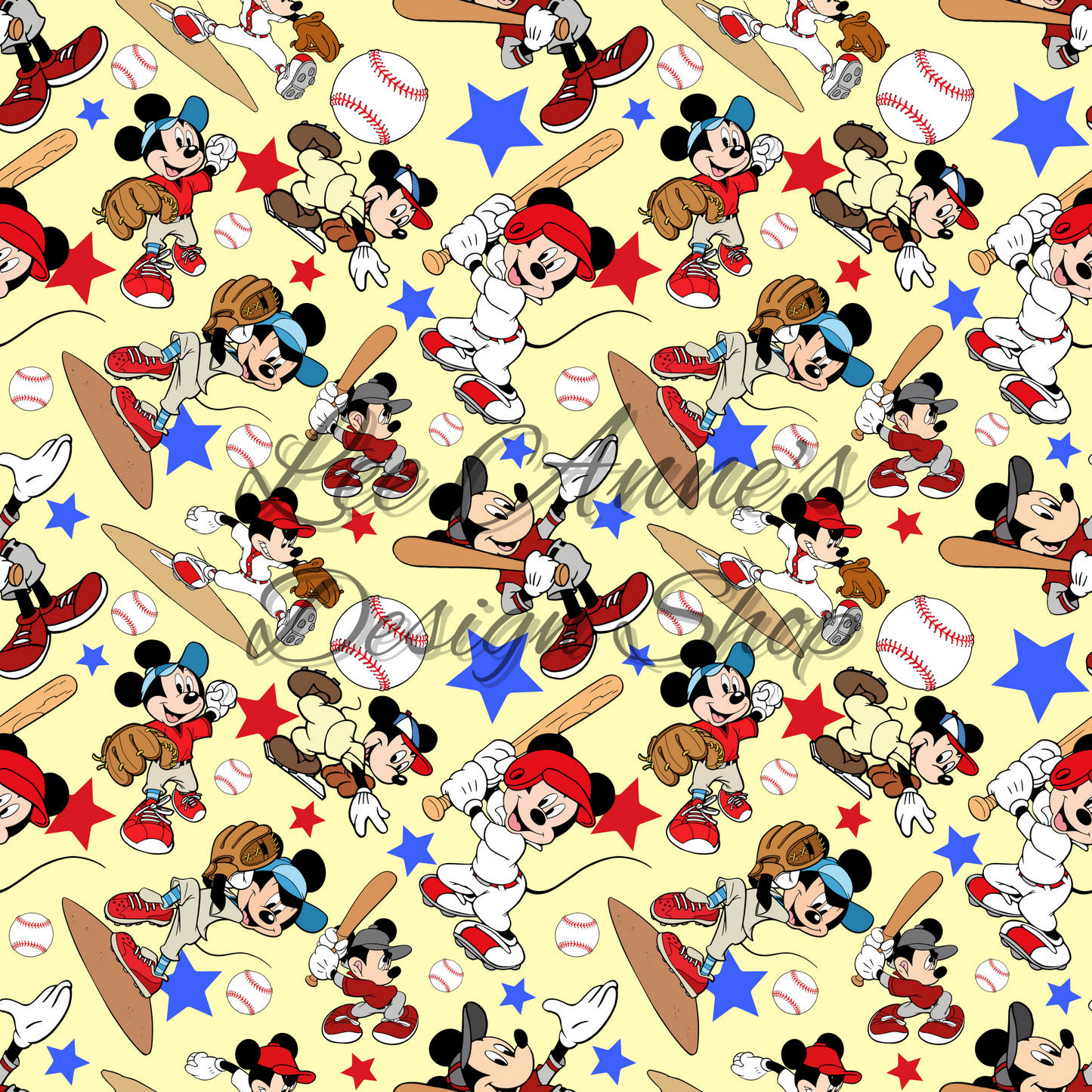 Mouse Baseball Seamless