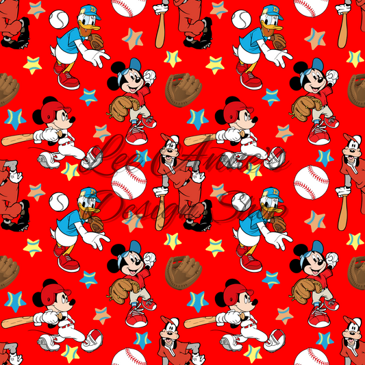 Mouse Baseball Seamless