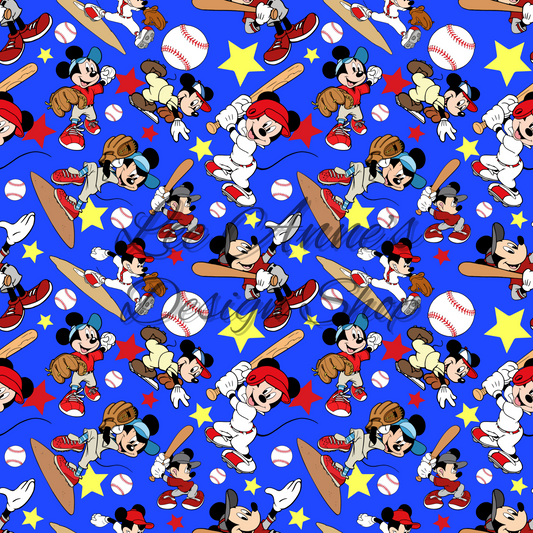Mouse Baseball Seamless