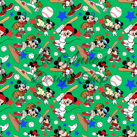 Mouse Baseball Seamless