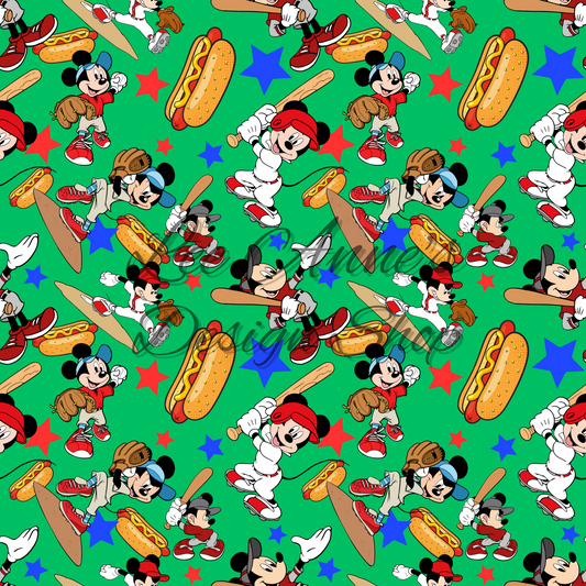 Mouse Baseball Seamless