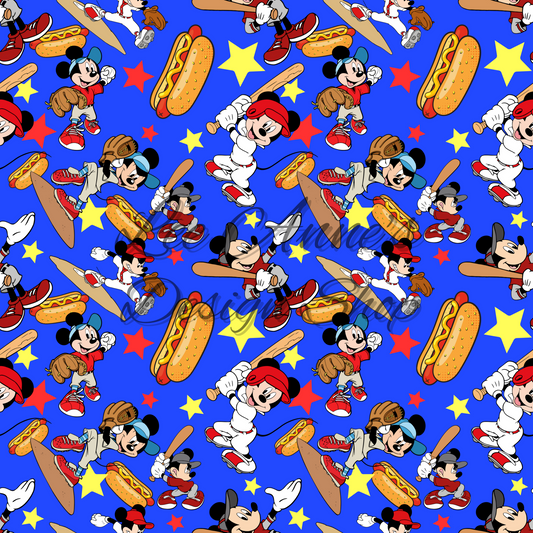 Mouse Baseball Seamless