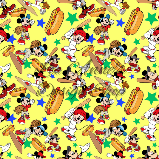 Mouse Baseball Seamless