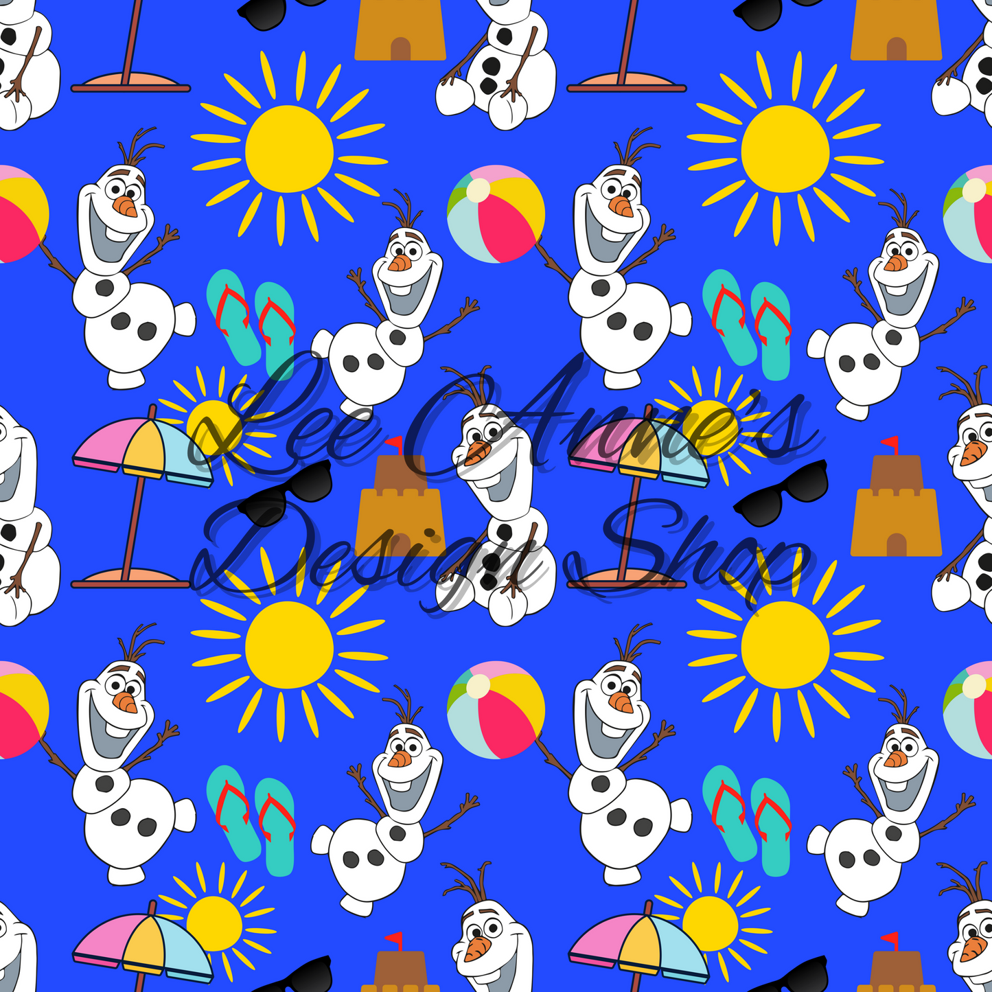 Froze Snowman Seamless