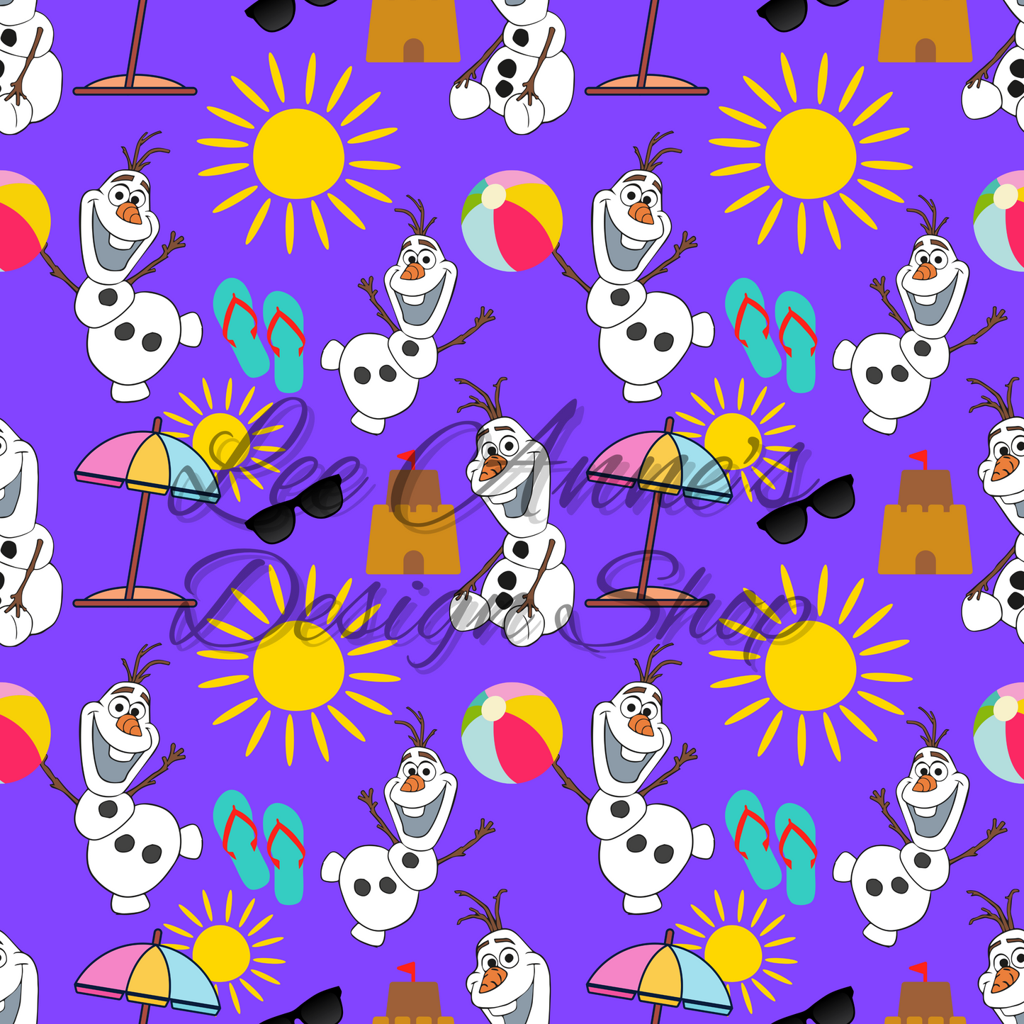 Froze Snowman Seamless