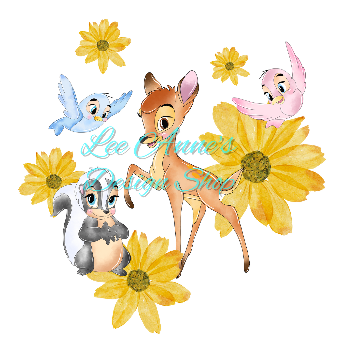Deer and Friends Sublimation