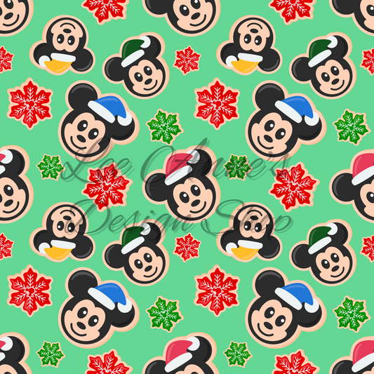 Magical Mouse Christmas Seamless