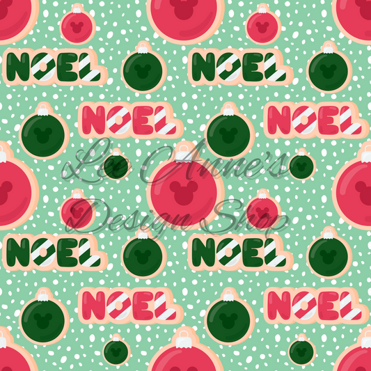 Magical Mouse Christmas Noel Seamless