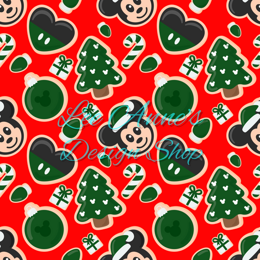 Magical Mouse Christmas Seamless