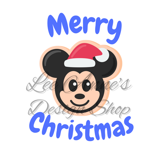 Mouse Cookie Sublimation Merry Christmas
