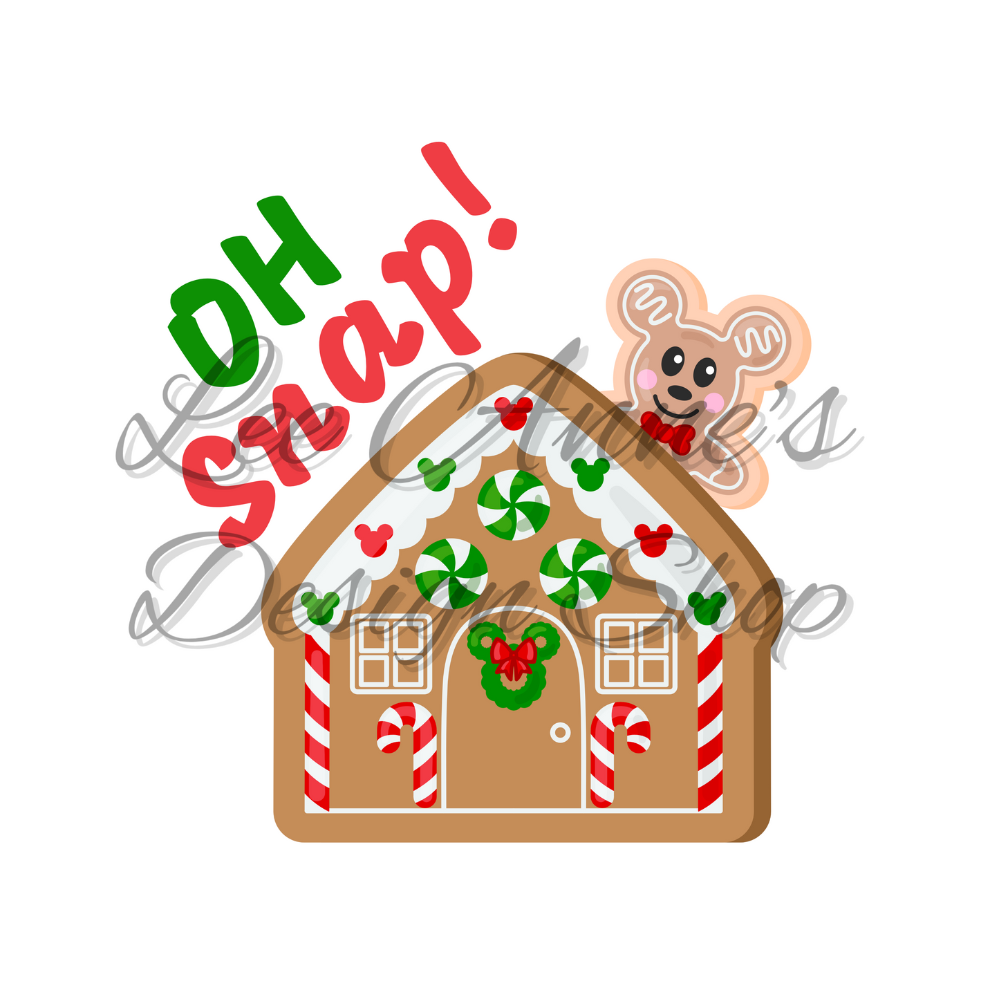 Gingerbread house Sublimation Oh Snap!