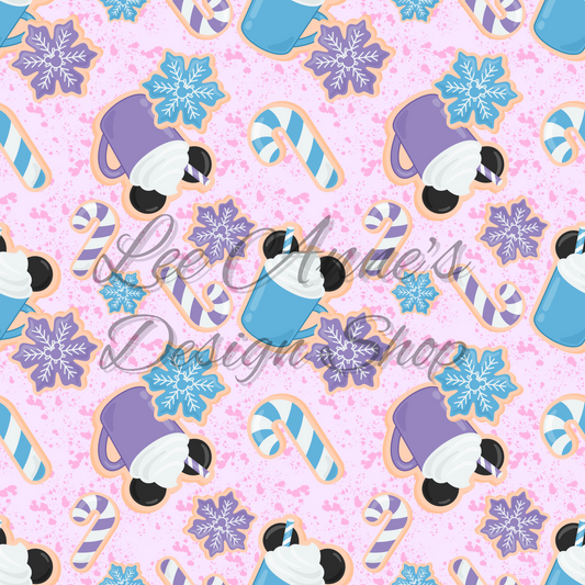 Mouse Snow Seamless