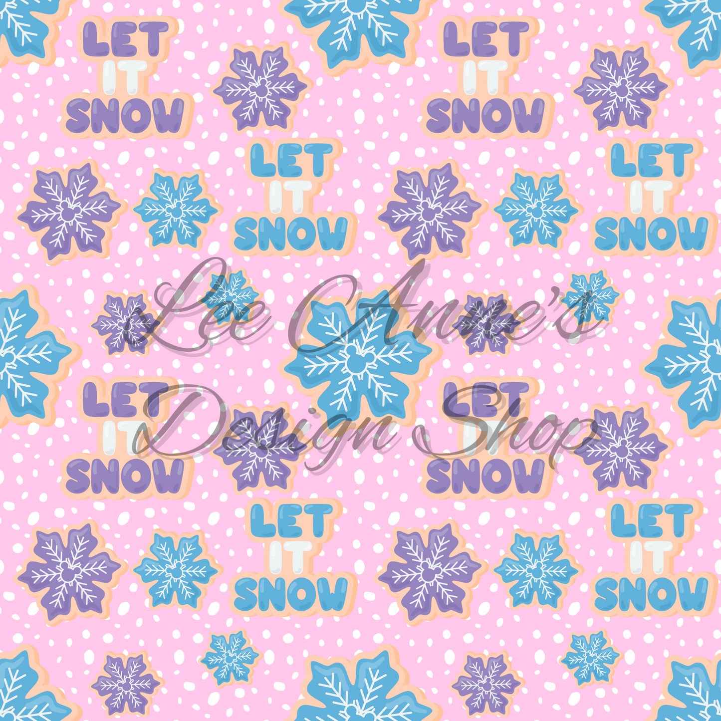 Mouse Snow Seamless