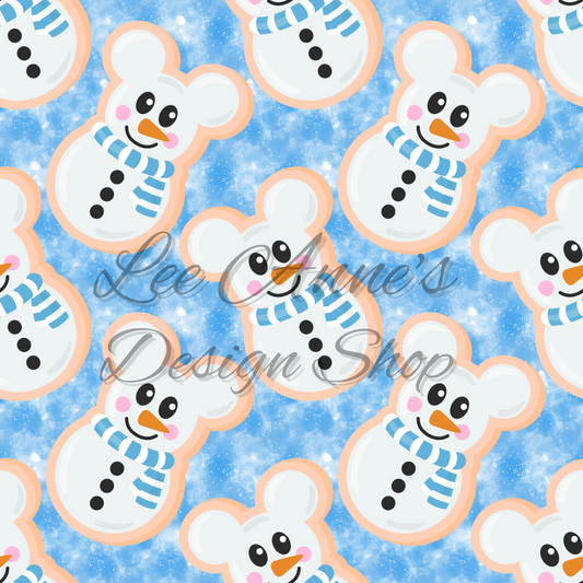 Mouse Snow Seamless