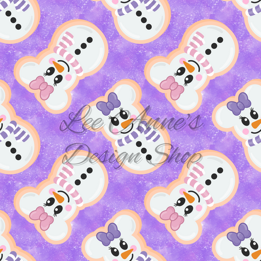 Mouse Snow Seamless