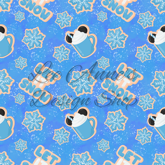 Mouse Snow Seamless