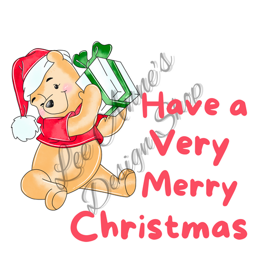 Bear Chistmas Sublimation