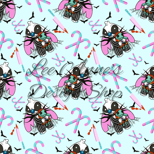Spooky Christmas Seamless, Stitch